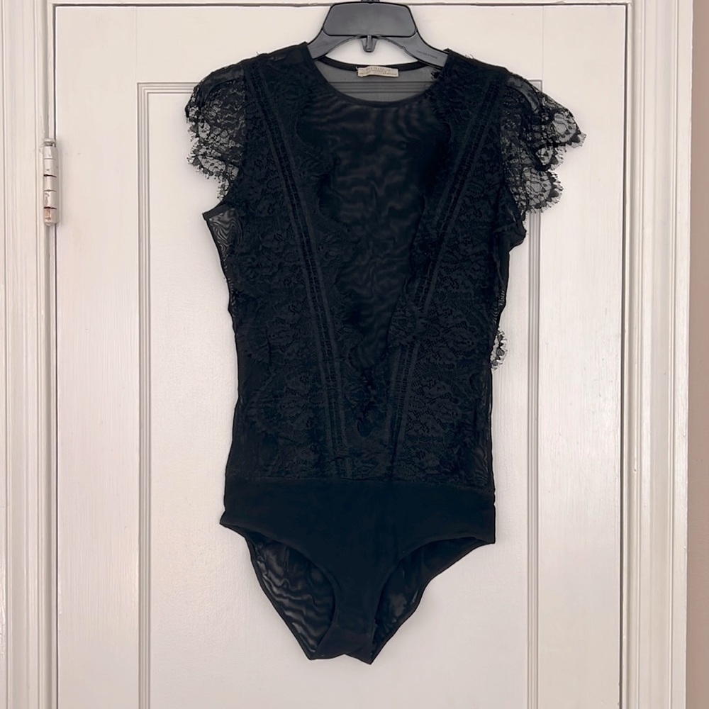 Zara Sheer Lace Bodysuit
